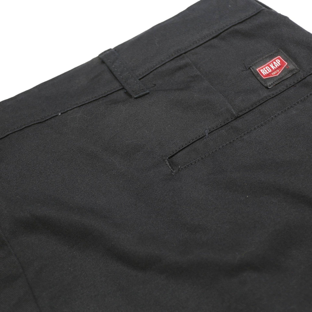 RED KAP Mens Regular Fit Black Cargo Cotton Blend Trousers W38 L34 Workwear