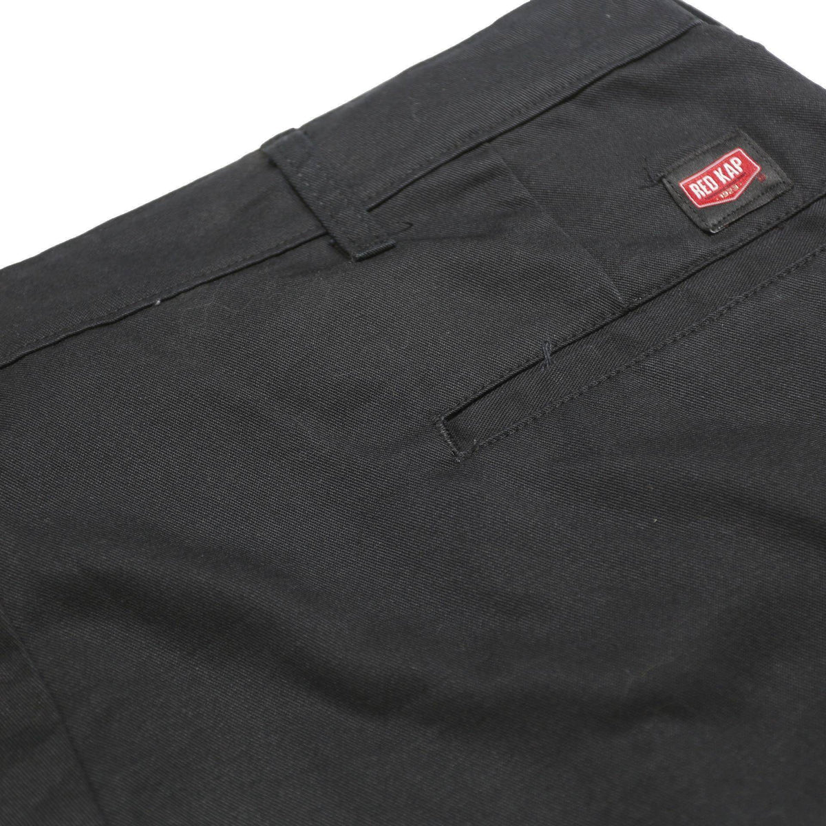 RED KAP Mens Regular Fit Black Cargo Cotton Blend Trousers W38 L34 Workwear