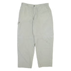 HIS Detachable Legs Mens Trousers Grey Relaxed Straight W33 L28