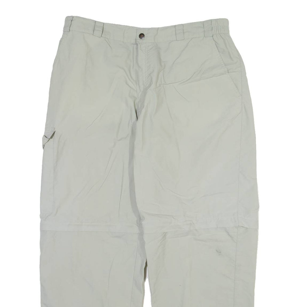 HIS Detachable Legs Mens Trousers Grey Relaxed Straight W33 L28