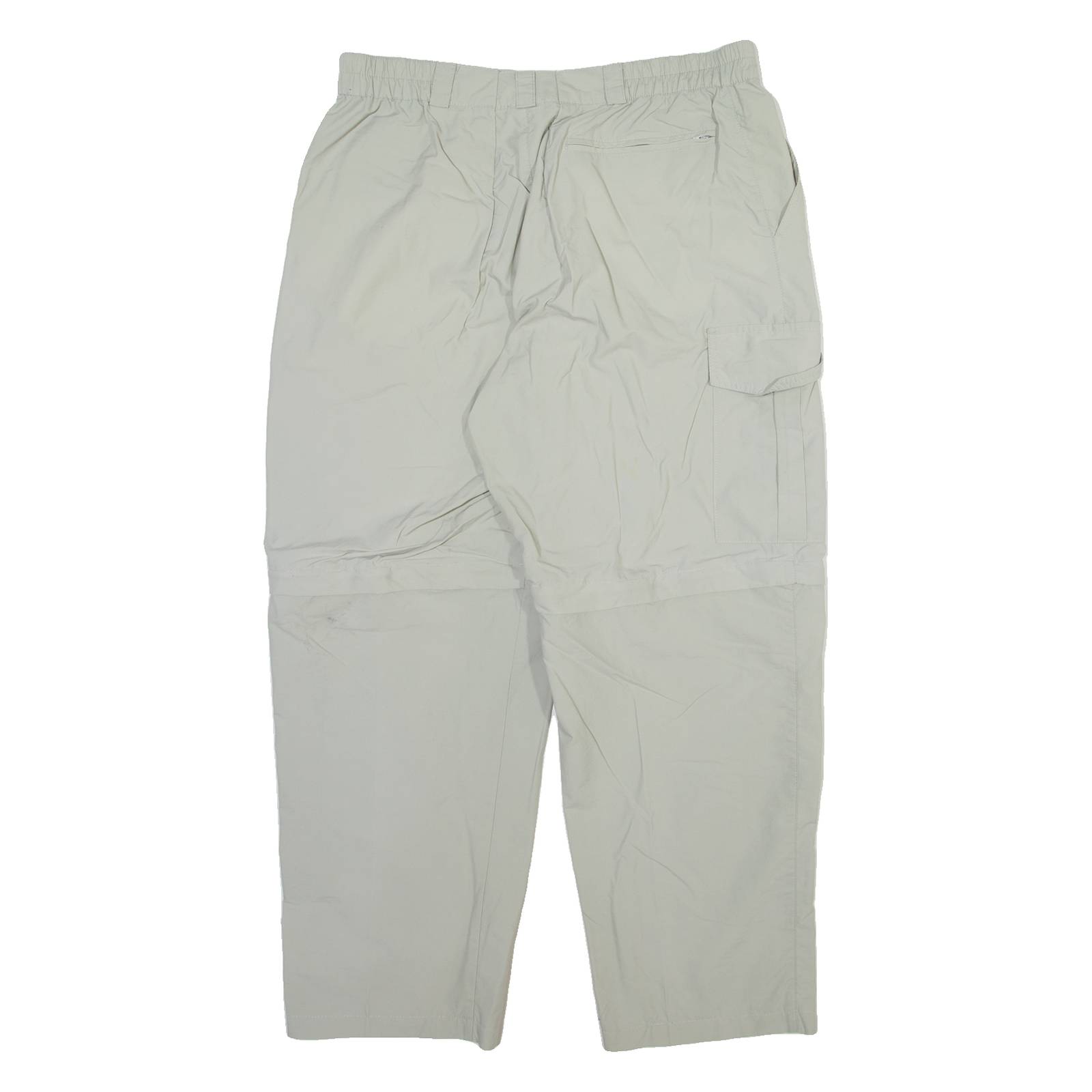 HIS Detachable Legs Mens Trousers Grey Relaxed Straight W33 L28