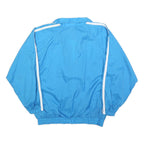 NATURAL IDENTITY Mens Blue Nylon Jacket S Zip Plain Lightweight Casual