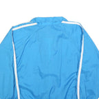 NATURAL IDENTITY Mens Blue Nylon Jacket S Zip Plain Lightweight Casual
