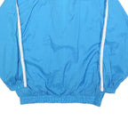 NATURAL IDENTITY Mens Blue Nylon Jacket S Zip Plain Lightweight Casual