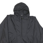 HELLY HANSEN Mens Black Outdoor Jacket M Nylon Plain Hooded Zip Pockets