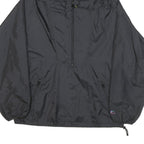 HELLY HANSEN Mens Black Outdoor Jacket M Nylon Plain Hooded Zip Pockets