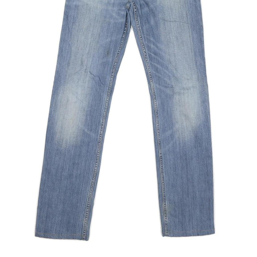 CARHARTT Mens Slim Blue Denim Jeans W28 L30 Cotton Blend Zip Pocket Casual