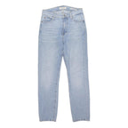 GUESS Womens Light Blue Regular Fit Straight Denim Jeans Button W28 L27 Classic