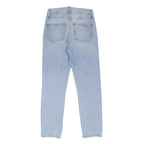 GUESS Womens Light Blue Regular Fit Straight Denim Jeans Button W28 L27 Classic