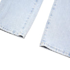 GUESS Womens Light Blue Regular Fit Straight Denim Jeans Button W28 L27 Classic