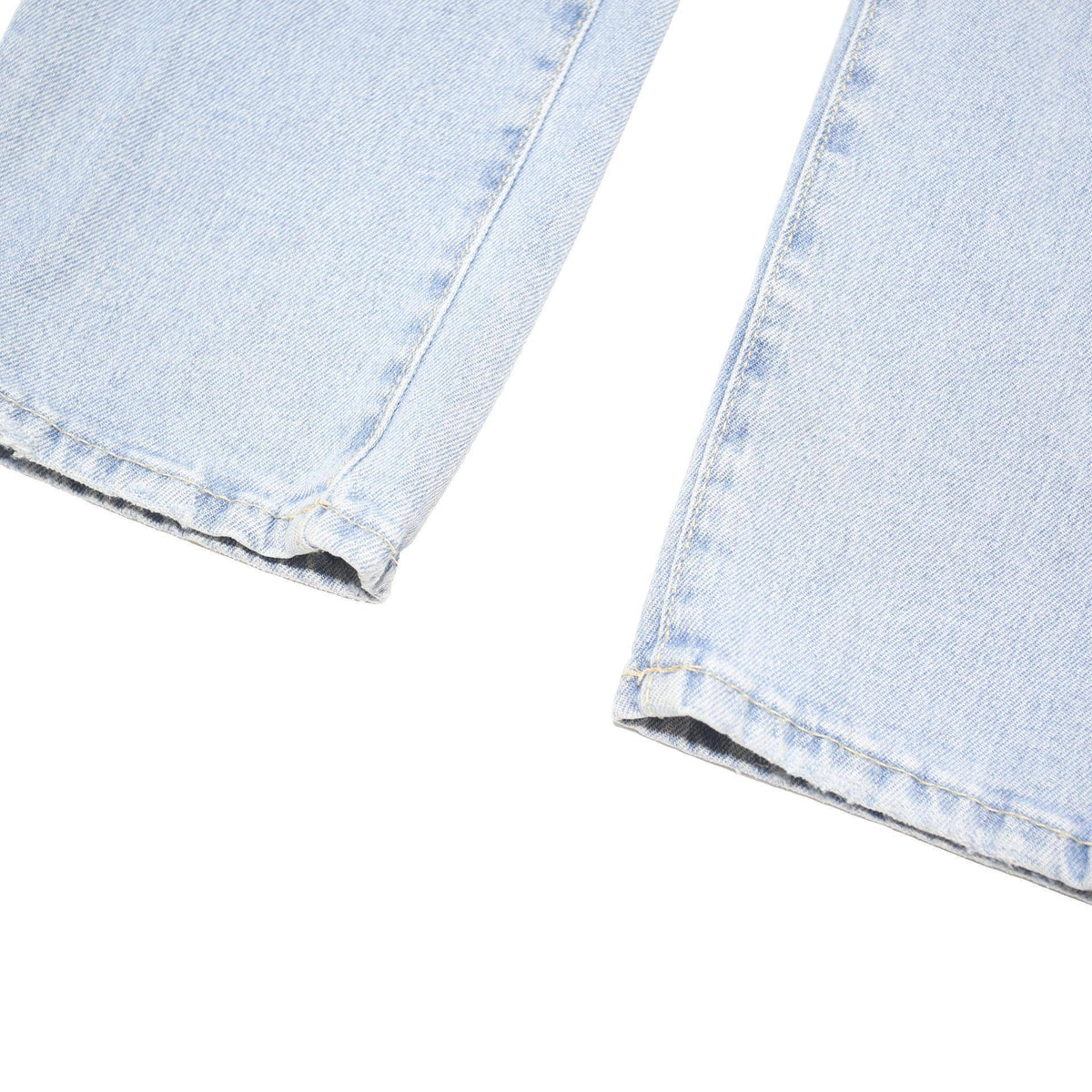 GUESS Womens Light Blue Regular Fit Straight Denim Jeans Button W28 L27 Classic
