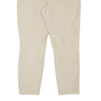 TOMMY HILFIGER Womens Regular Fit Beige Cotton Blend Regular Leg Trousers W34
