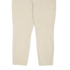 TOMMY HILFIGER Womens Regular Fit Beige Cotton Blend Regular Leg Trousers W34