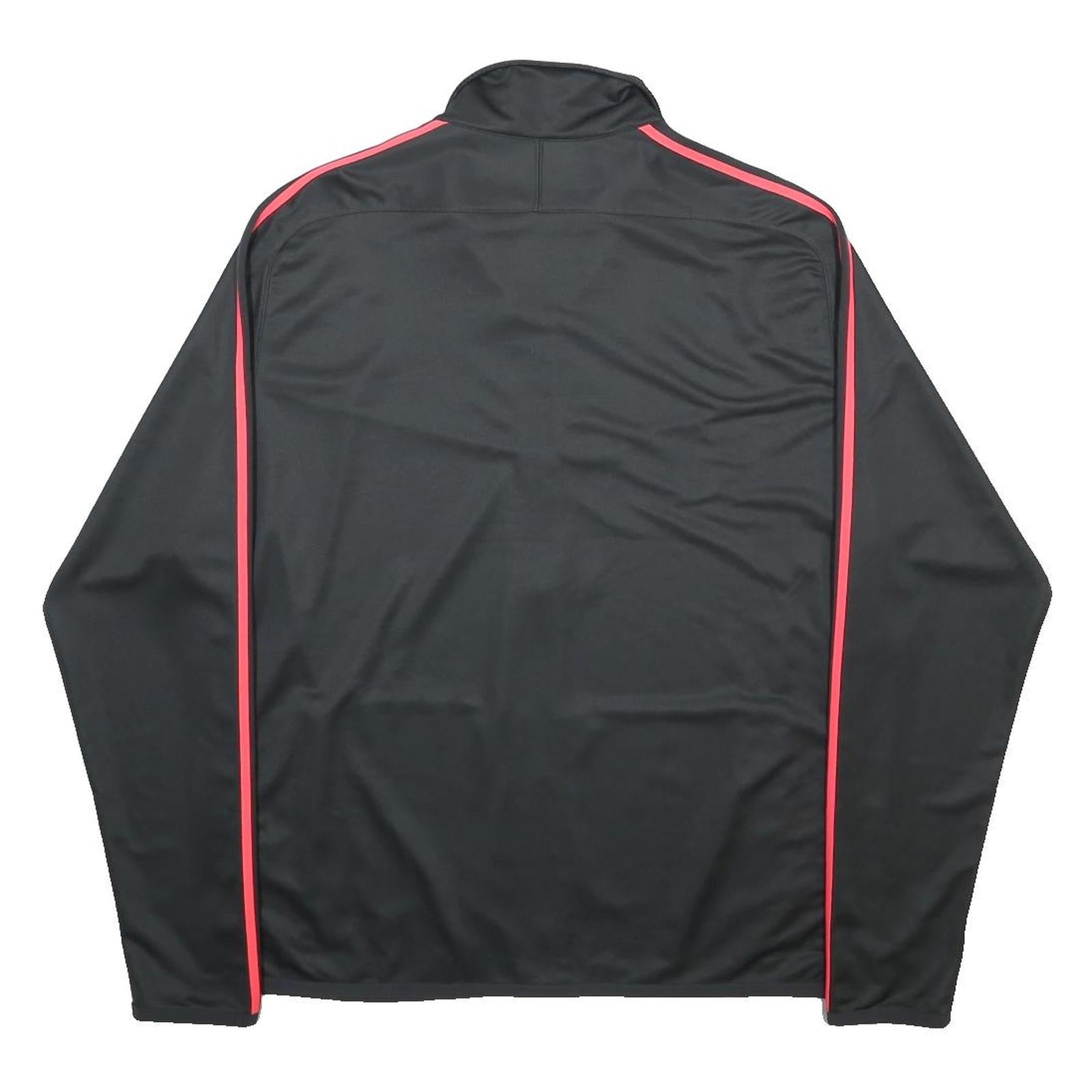 NIKE Mens Black & Pink Athletic Zip Polyester Jacket XL Sportswear Track