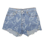 LEVI'S Womens Shorts Blue Denim Cut-Off S W26 Casual Summer Denim