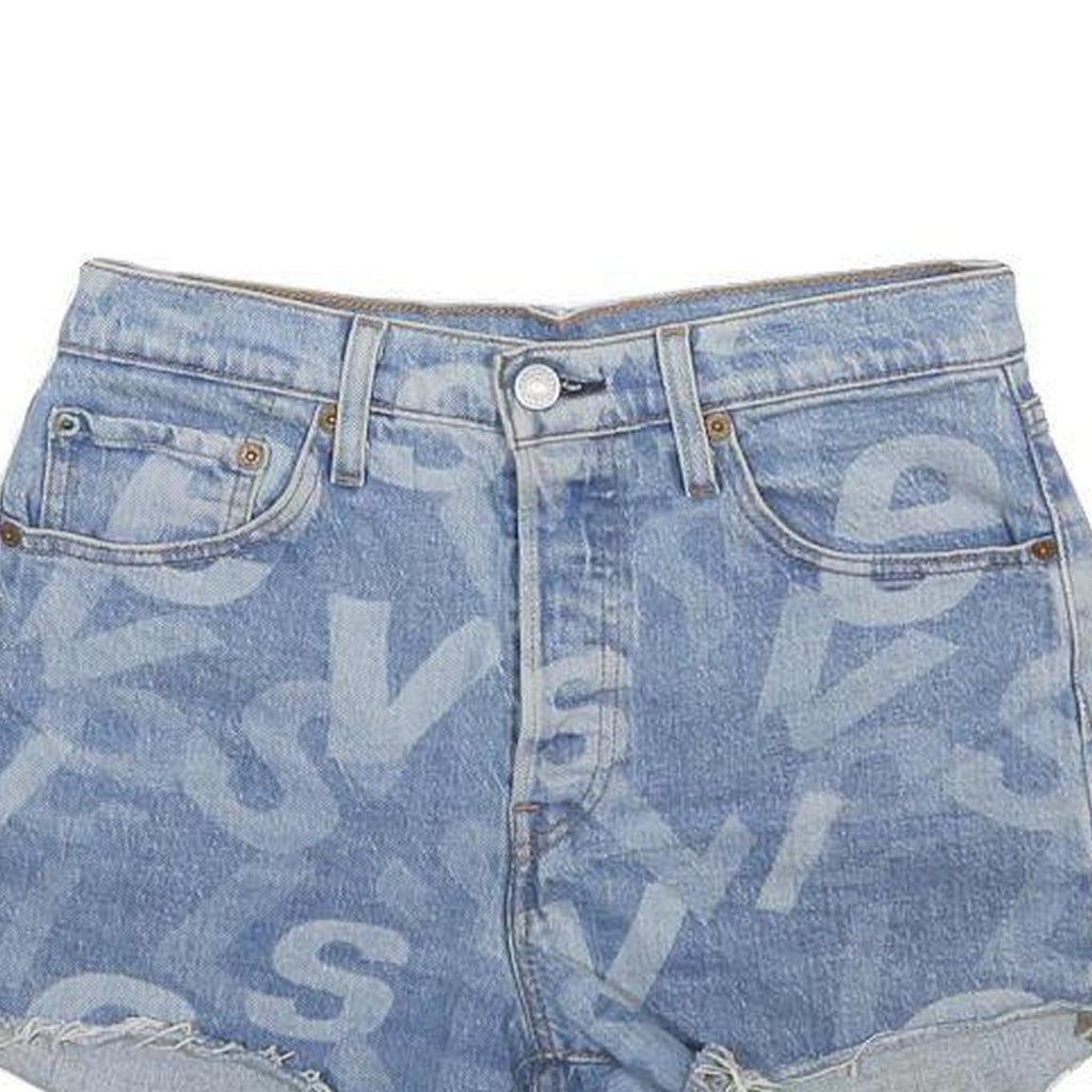 LEVI'S Womens Shorts Blue Denim Cut-Off S W26 Casual Summer Denim