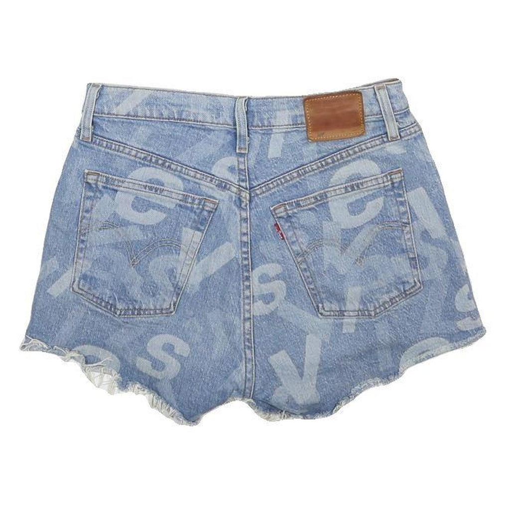 LEVI'S Womens Shorts Blue Denim Cut-Off S W26 Casual Summer Denim