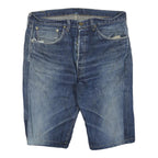 LEVI'S Mens Denim Blue Casual Shorts L W36 Cotton Blend Relaxed Fit