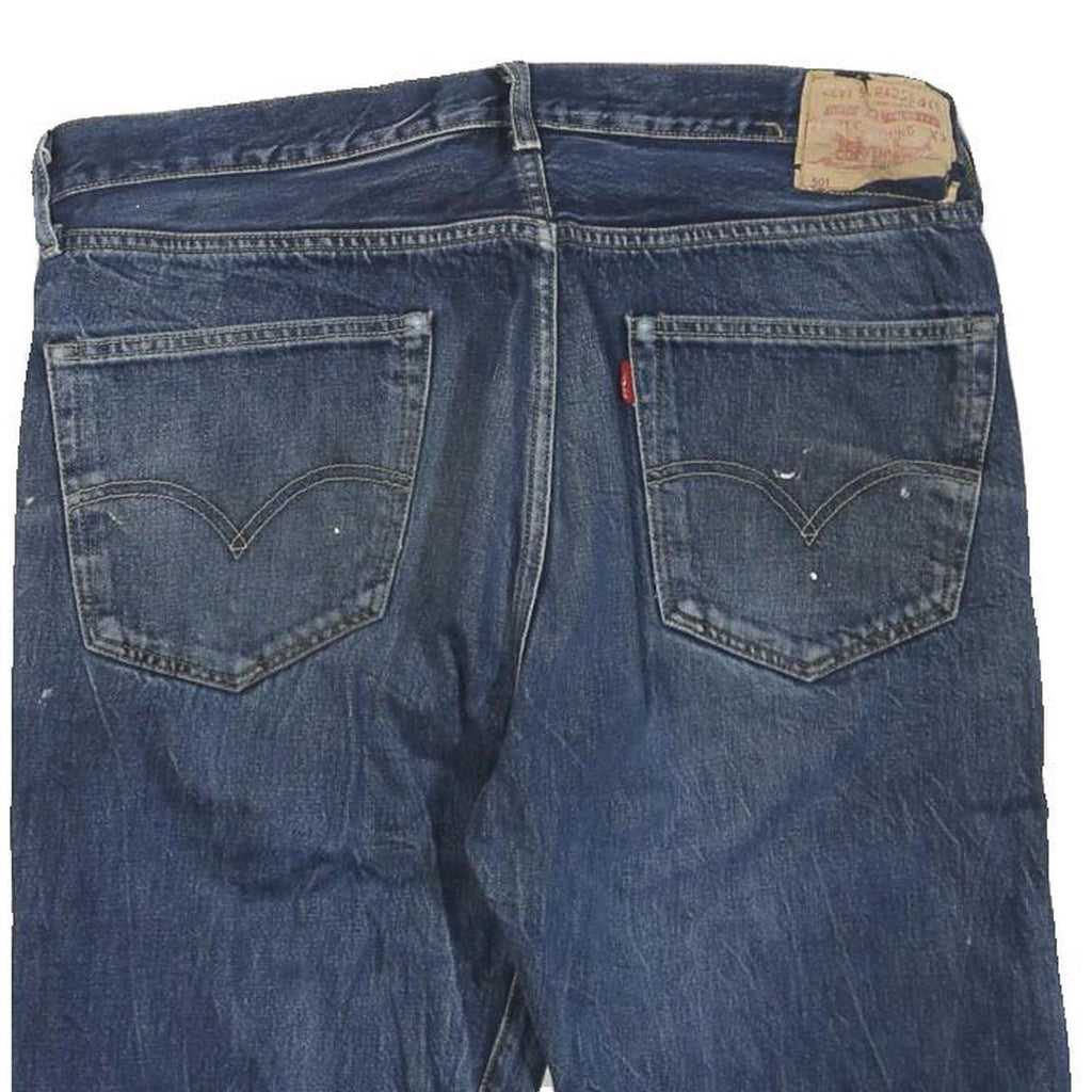 LEVI'S Mens Denim Blue Casual Shorts L W36 Cotton Blend Relaxed Fit