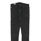 LEVI'S 512 BIG E Mens Slim Black Denim Dark Jeans W32 L30 Stretch Cotton Blend