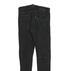LEVI'S 512 BIG E Mens Slim Black Denim Dark Jeans W32 L30 Stretch Cotton Blend