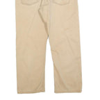 LEVI'S Mens Cotton Blend Beige Relaxed Straight Trousers W36 L30 Casual Zip