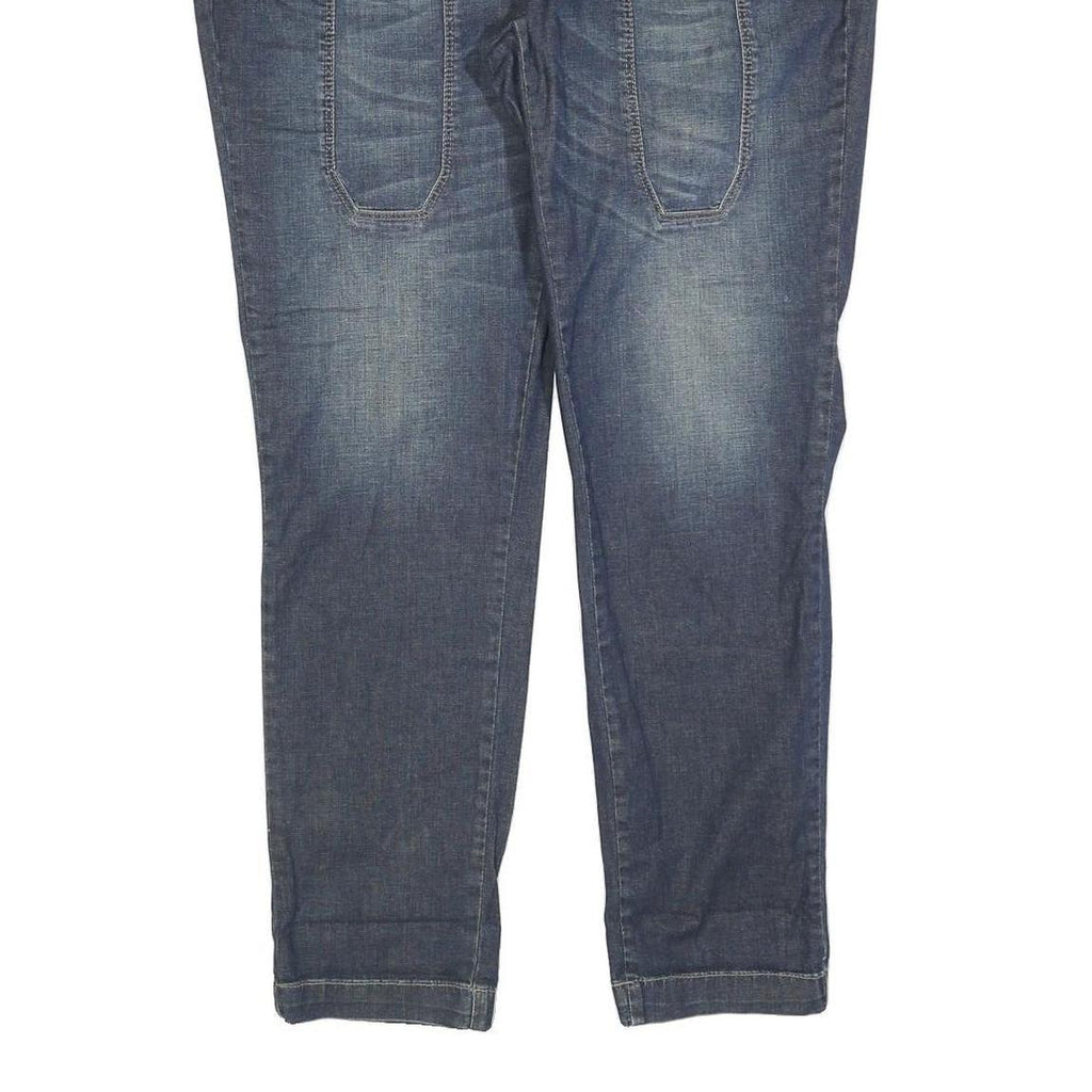 JECKERSON Womens Blue Regular Straight Denim Jeans W33 L30 Stylish Cotton Blend