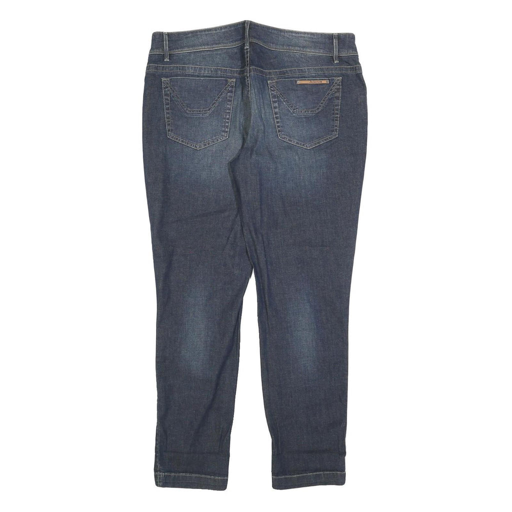 JECKERSON Womens Blue Regular Straight Denim Jeans W33 L30 Stylish Cotton Blend