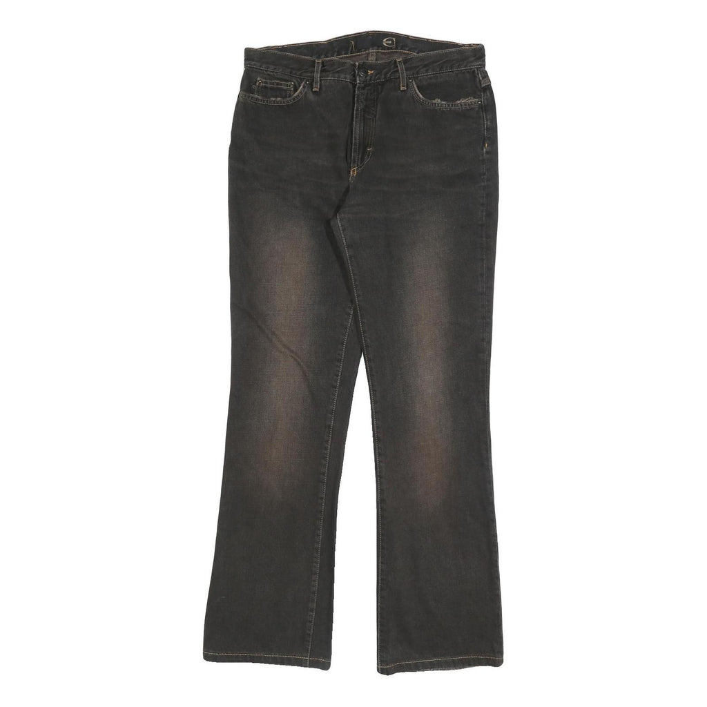 JUST CAVALLI Womens Regular Fit Black Denim Jeans W32 L32 Stylish Cotton Blend