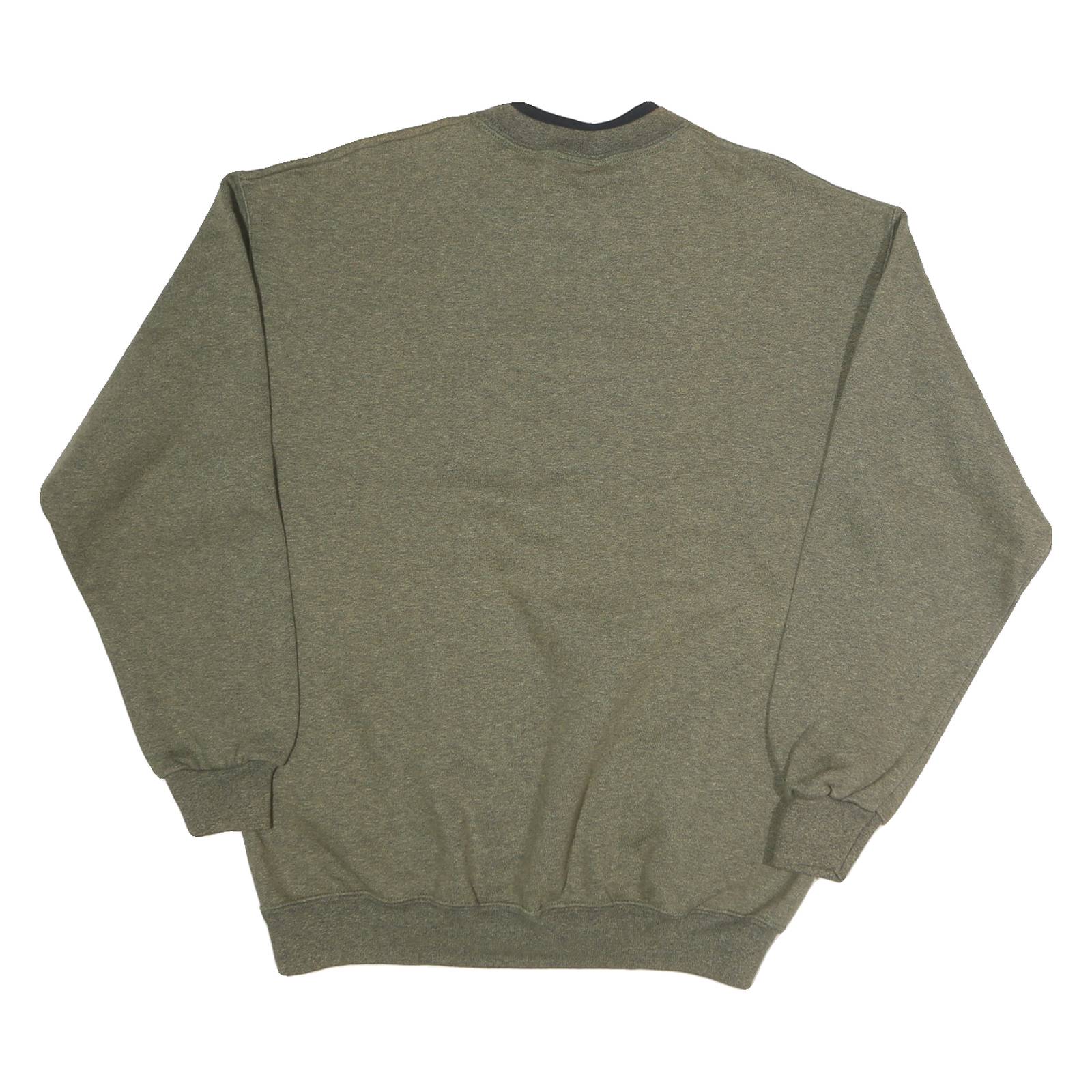 LEE Mens Green Crew Neck M Snowman Graphic Cotton Sweatshirt Pullover