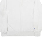 CHAMPION REVERSE WEAVE Mens White Crew Neck L Cotton Blend Sweatshirt Pullover