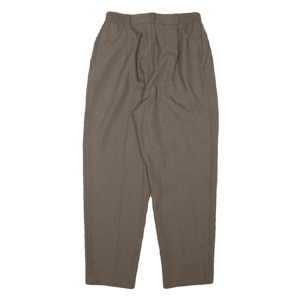FUNDAMENTAL THINGS Womens Polyester Blend Beige Relaxed Straight Trousers W26