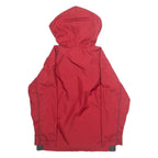 NIKE Womens Rain Jacket Red Hooded S