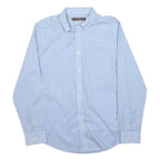 BEN SHERMAN Mens Blue Check Shirt S Cotton Button Down Long Sleeve Classic