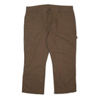 DICKIES Mens Cotton Blend Brown Relaxed Straight Trousers W40 L25 Workwear