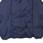 AUGUSTA Mens Navy Blue Button Jacket M Polyester Blend Plain Lightweight Casual