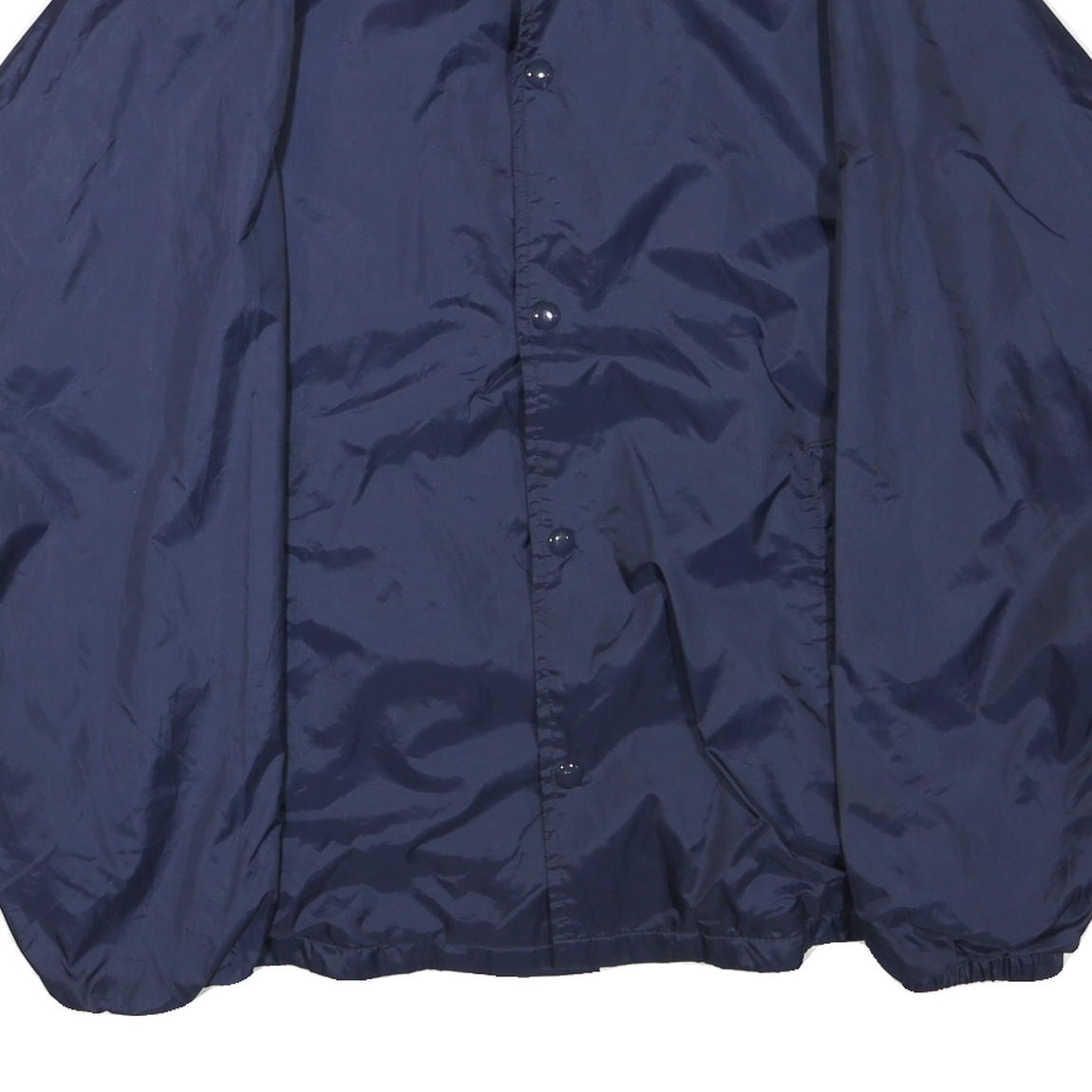 AUGUSTA Mens Navy Blue Button Jacket M Polyester Blend Plain Lightweight Casual
