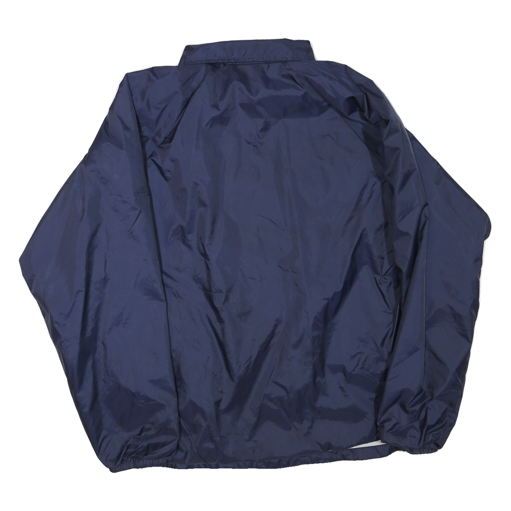 AUGUSTA Mens Navy Blue Button Jacket M Polyester Blend Plain Lightweight Casual