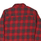 CANYON Mens Red Black Check Shirt XL Casual Cotton Blend Button Up Flannel