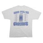 NFL Mens Grey Super Bowl XLI Champions Graphic T-Shirt L Short Sleeve Crew Neck