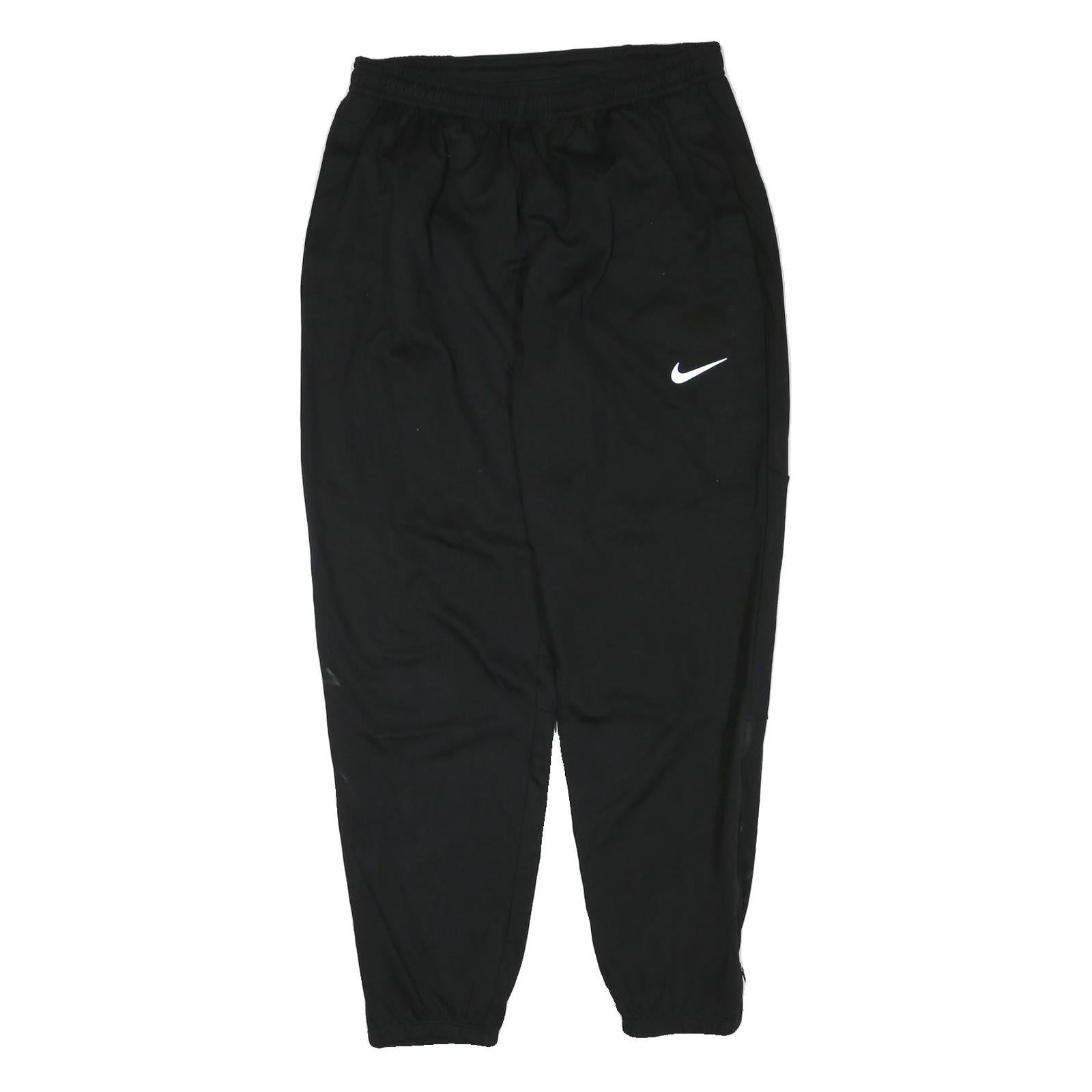 NIKE Mens Joggers Black S W28 L28 Regular Fit Tapered Leg Sportswear Sweatpants