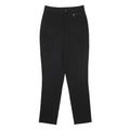 PRADA Womens Black Wool Blend Slim Zip Straight Trousers W26 L29 Elegant Fit