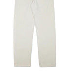 DIESEL Mens Cotton Blend White Regular Straight Trousers W34 L33 Casual Button