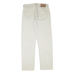 DIESEL Mens Cotton Blend White Regular Straight Trousers W34 L33 Casual Button