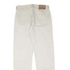 DIESEL Mens Cotton Blend White Regular Straight Trousers W34 L33 Casual Button