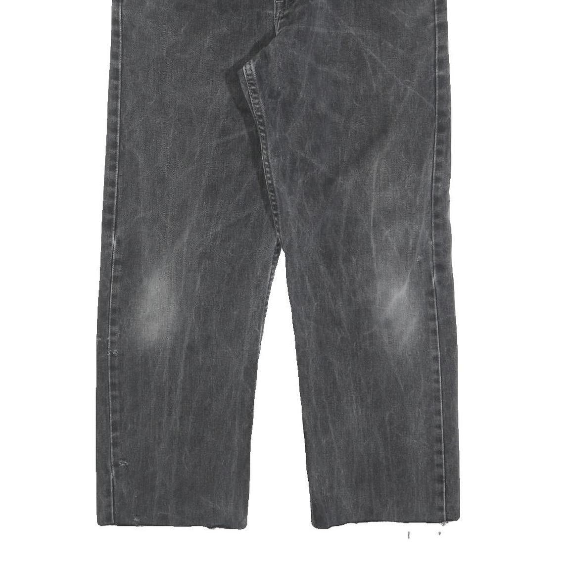 LEVI'S 505 Mens Black Regular Straight Denim Cotton Blend Dark W31 L25 Classic