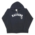 NFL Womens Black Raiders Full Zip Hoodie XL Sports Fanwear
