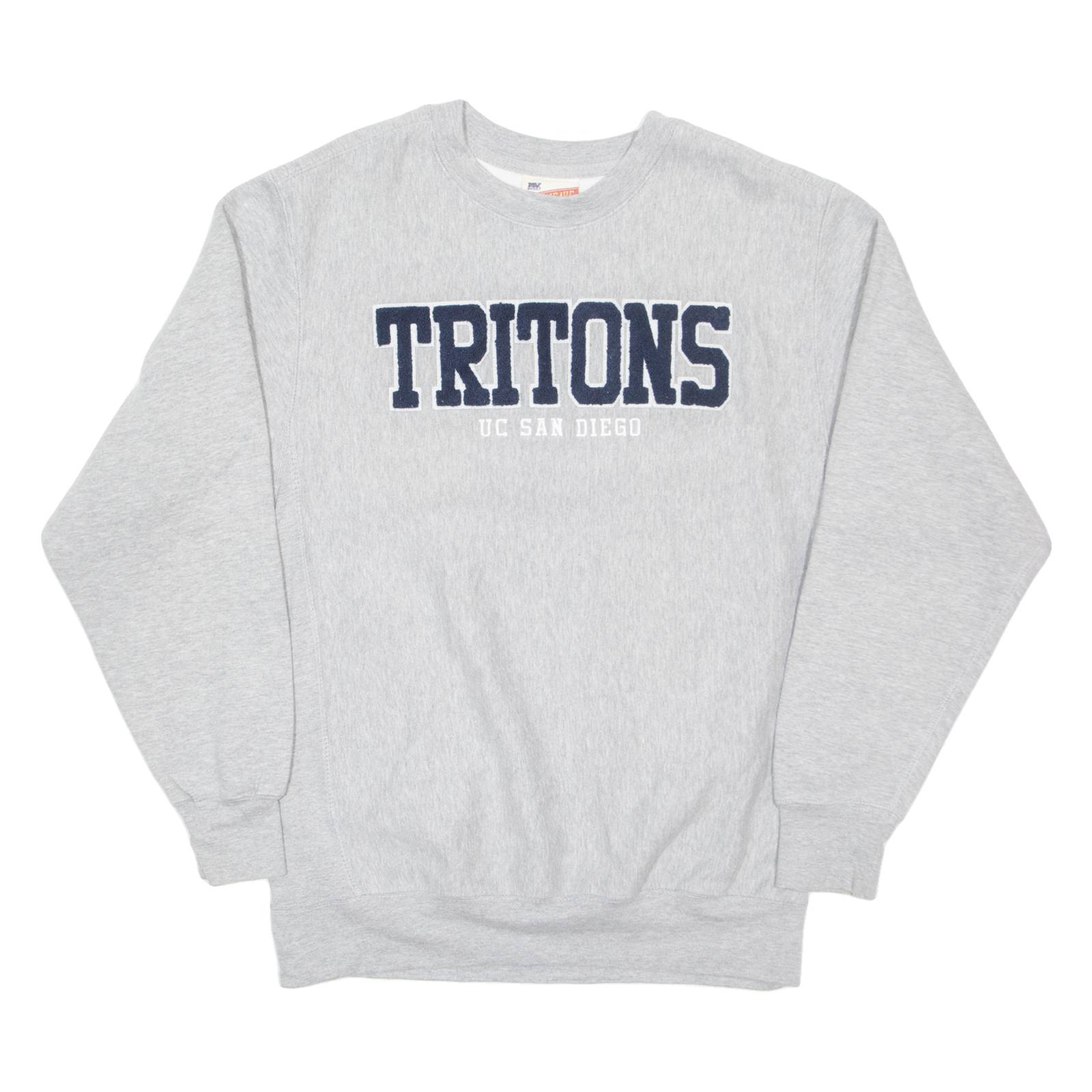 MV SPORT Tritons San Diego Mens Sweatshirt Grey USA S