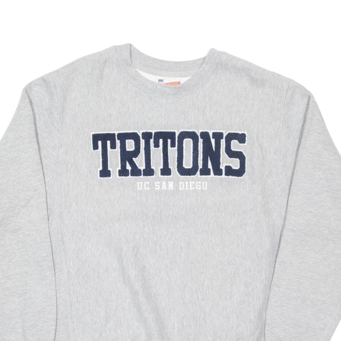 MV SPORT Tritons San Diego Mens Sweatshirt Grey USA S