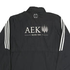 ADIDAS Mens Black & White Zip Jacket M Polyester Blend Sports Casual